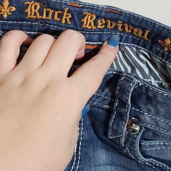 ROCK Revival Luna bootcut jeans size 27x34 - Picture 8 of 10